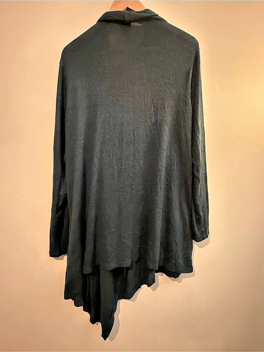 One Button Waterfall Cardigan - Picture 3 of 4